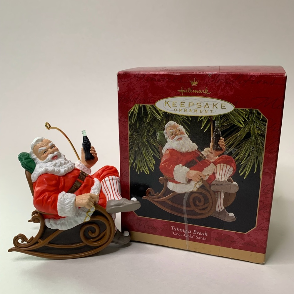 Coca Cola Santa Christmas Ornament